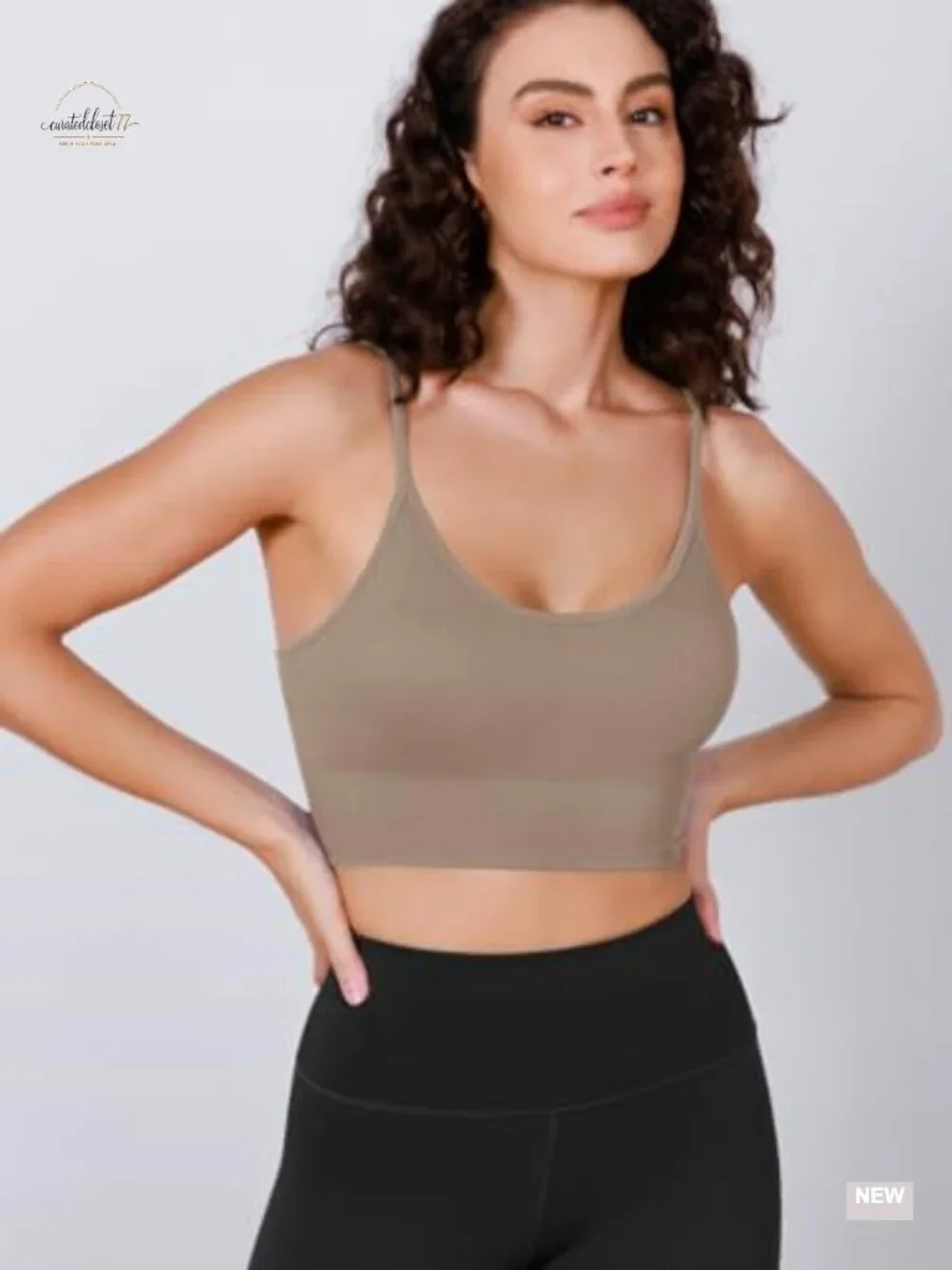Seamless Sports Bra Crop Tank Tops Ribbed Non Padding Yoga Bra 3 Pack